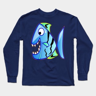 Monster fish fish color Long Sleeve T-Shirt